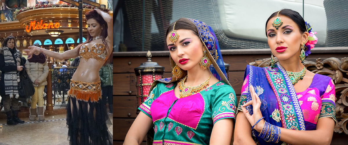 Originele Bollywood dansers